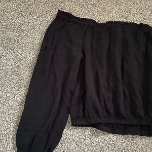 DIVIDED Black Crop Top